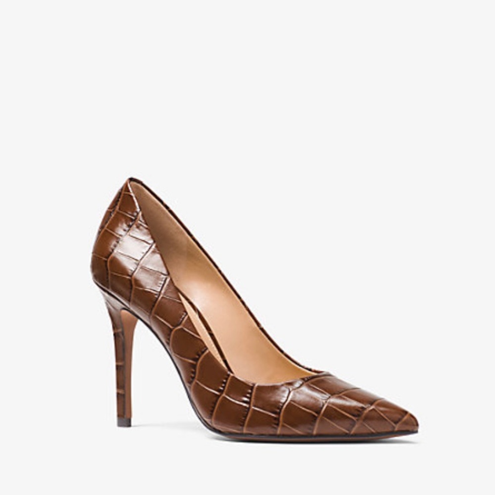 MICHAEL Michael Kors Claire Croc Embossed Pump